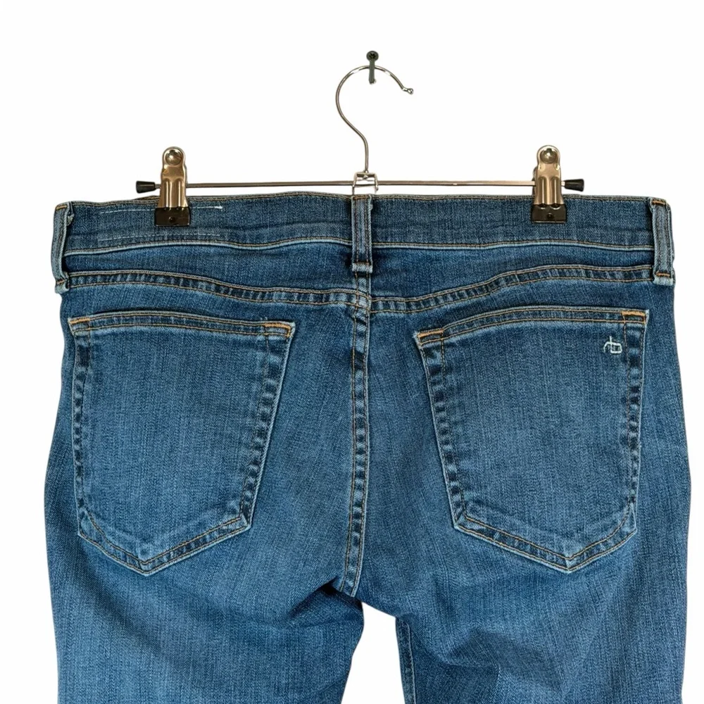 Rag & Bone Dre Slim Boyfriend Raw Hem Jeans in Keiko Sz 27